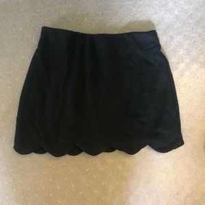 Topshop black scallop mini skirt petite 2